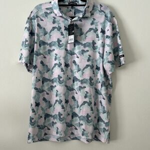 Bad‎ Birdie Core Polo Mirage Oasis Mens XL Performance Pastels Stretch New NWT